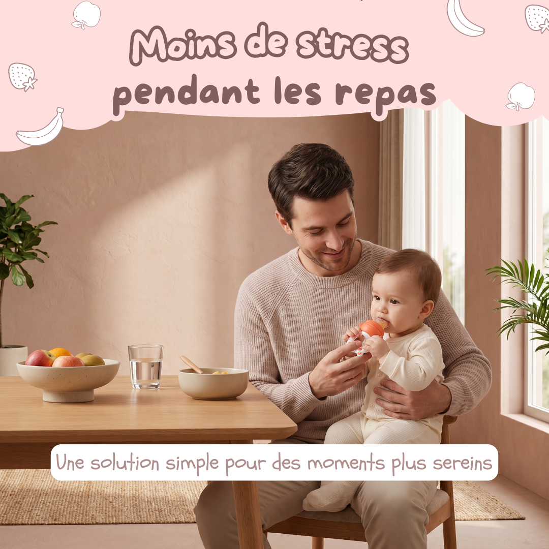 LooliKids — Grignoteur silicone pour la diversification de bébé